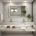 Modern wall-mounted double sink vanity 71 inch, seamless sintered stone basin in Calacatta Gold