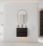 24"/30" Black Bathroom Vanity Sink Wall Mounted Cabinet Vanity - Vanity24" NeoNova Decor