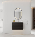 24"/30" Black Bathroom Vanity Sink Wall Mounted Cabinet Vanity - Vanity30" NeoNova Decor