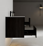 24"/30" Black Bathroom Vanity Sink Wall Mounted Cabinet Vanity - Vanity30" NeoNova Decor