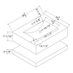 30", 32“，”40", 48" Hotel Style Calacatta Gold Seamless Stone Vanity - Vanity30" NeoNova Decor