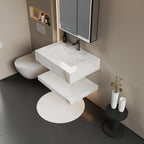 30", 32“，”40", 48" Hotel Style Calacatta Gold Seamless Stone Vanity - Vanity32 Inch NeoNova Decor