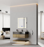 32", 36", 40" Sintered Stone Top with Hotel - Style Floating Bathroom Vanity - VanityBlack Marquina Gold Veins NeoNova Decor