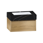 32", 36" &40" Sintered Stone Top with Single Sink Floating Bathroom Vanity - VanityBlack Marquina Gold Veins NeoNova Decor