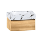 32", 36" &40" Sintered Stone Top with Single Sink Floating Bathroom Vanity - Vanitycalacatta black NeoNova Decor