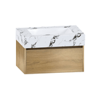 32", 36" &40" Sintered Stone Top with Single Sink Floating Bathroom Vanity - Vanitycalacatta black NeoNova Decor