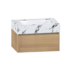 32", 36" &40" Sintered Stone Top with Single Sink Floating Bathroom Vanity - Vanitycalacatta black NeoNova Decor