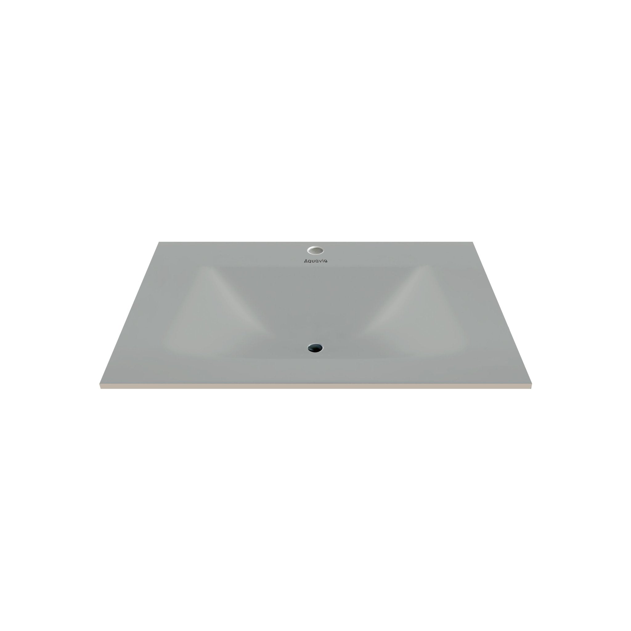 32", 36", 40" Thermoformed Sintered Stone Vanity Top with Integrated Basin – Matte Grey - VanityMatte Grey NeoNova Decor