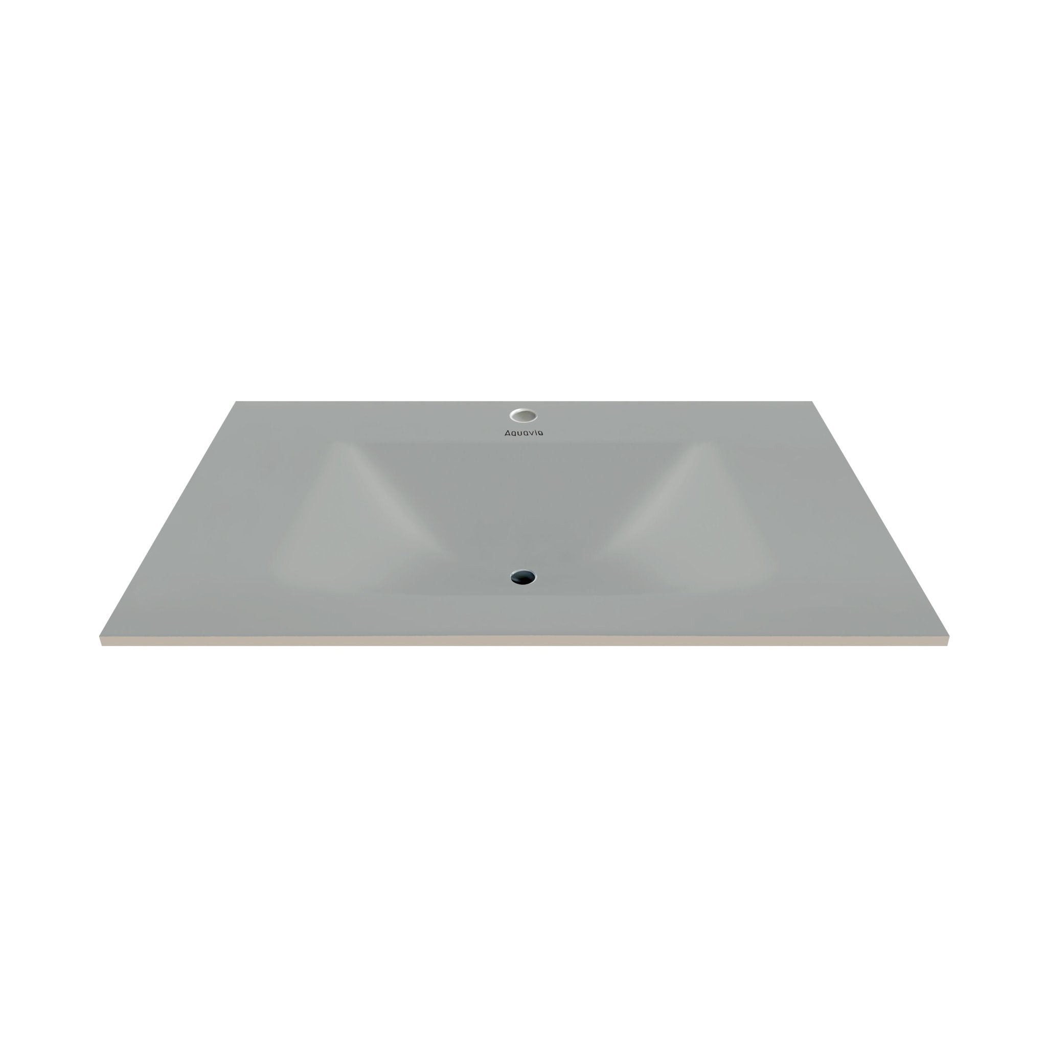 32", 36", 40" Thermoformed Sintered Stone Vanity Top with Integrated Basin – Matte Grey - VanityMatte Grey NeoNova Decor