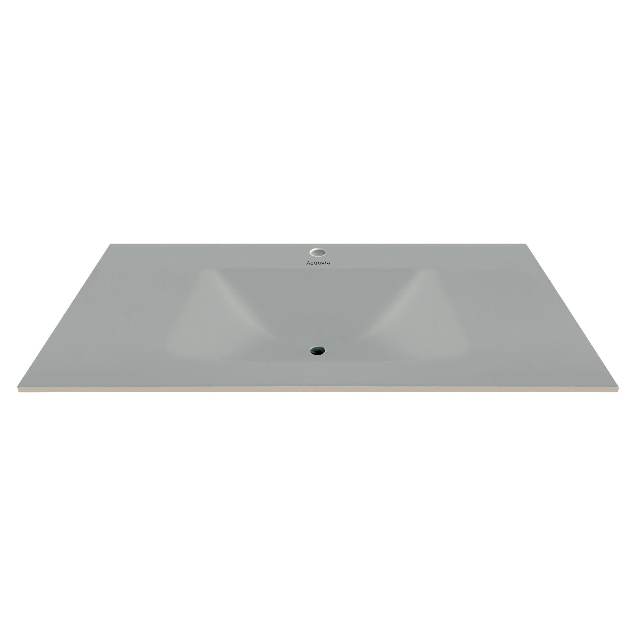 32", 36", 40" Thermoformed Sintered Stone Vanity Top with Integrated Basin – Matte Grey - VanityMatte Grey NeoNova Decor