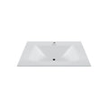 32", 36", 40" Thermoformed Sintered Stone Vanity Top with Integrated Basin – Pure White - VanityPure White NeoNova Decor