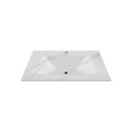 32", 36", 40" Thermoformed Sintered Stone Vanity Top with Integrated Basin – White Carrara - VanityWhite Carrara NeoNova Decor