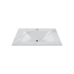 32", 36", 40" Thermoformed Sintered Stone Vanity Top with Integrated Basin – White Carrara - VanityWhite Carrara NeoNova Decor