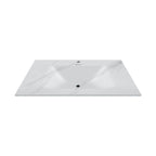 32", 36", 40" Thermoformed Sintered Stone Vanity Top with Integrated Basin – White Carrara - VanityWhite Carrara NeoNova Decor
