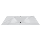 32", 36", 40" Thermoformed Sintered Stone Vanity Top with Integrated Basin – White Carrara - VanityWhite Carrara NeoNova Decor