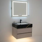 32", 36",40" Stone Top with Elegant Floating Double Drawer Bathroom Vanity - VanityAGHTQ NeoNova Decor