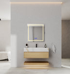 32" & 40" Sintered Stone Top with Hotel - Style Floating Bathroom Vanity - VanityBlack Marquina Gold Veins NeoNova Decor