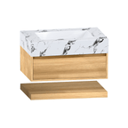 32" & 40" Sintered Stone Top with Hotel - Style Floating Bathroom Vanity - Vanitycalacatta black NeoNova Decor