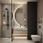 32" & 40" Sintered Stone Top with Hotel - Style Floating Bathroom Vanity - VanityCalacatta Gold NeoNova Decor