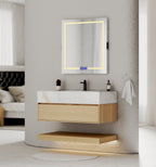 32" & 40" Sintered Stone Top with Hotel - Style Floating Bathroom Vanity - VanityCalacatta Gold NeoNova Decor