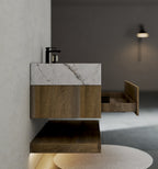 32" & 40" Sintered Stone Top with Hotel - Style Floating Bathroom Vanity - VanityIce Grey NeoNova Decor