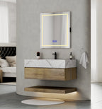 32" & 40" Sintered Stone Top with Hotel - Style Floating Bathroom Vanity - VanityIce Grey NeoNova Decor