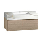 32'' & 40" Sintered Stone Top with Single Floating Bathroom Vanity - VanityAGHTQ NeoNova Decor