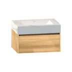 32'' & 40" Sintered Stone Top with Single Floating Bathroom Vanity - VanityHHT NeoNova Decor