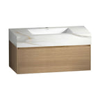 32'' & 40" Sintered Stone Top with Single Floating Bathroom Vanity - VanityZMR NeoNova Decor