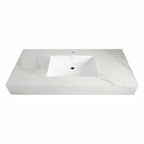 32" - 71" Seamless Sintered Stone Vanity Top with Integrated Basin – Calacatta Gold - VanityCalacatta Gold NeoNova Decor