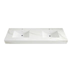 32" - 71" Seamless Sintered Stone Vanity Top with Integrated Basin – Calacatta Gold - VanityCalacatta Gold NeoNova Decor