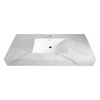 32" - 71" Seamless Sintered Stone Vanity Top with Integrated Basin – Ice Grey - VanityIce Grey NeoNova Decor