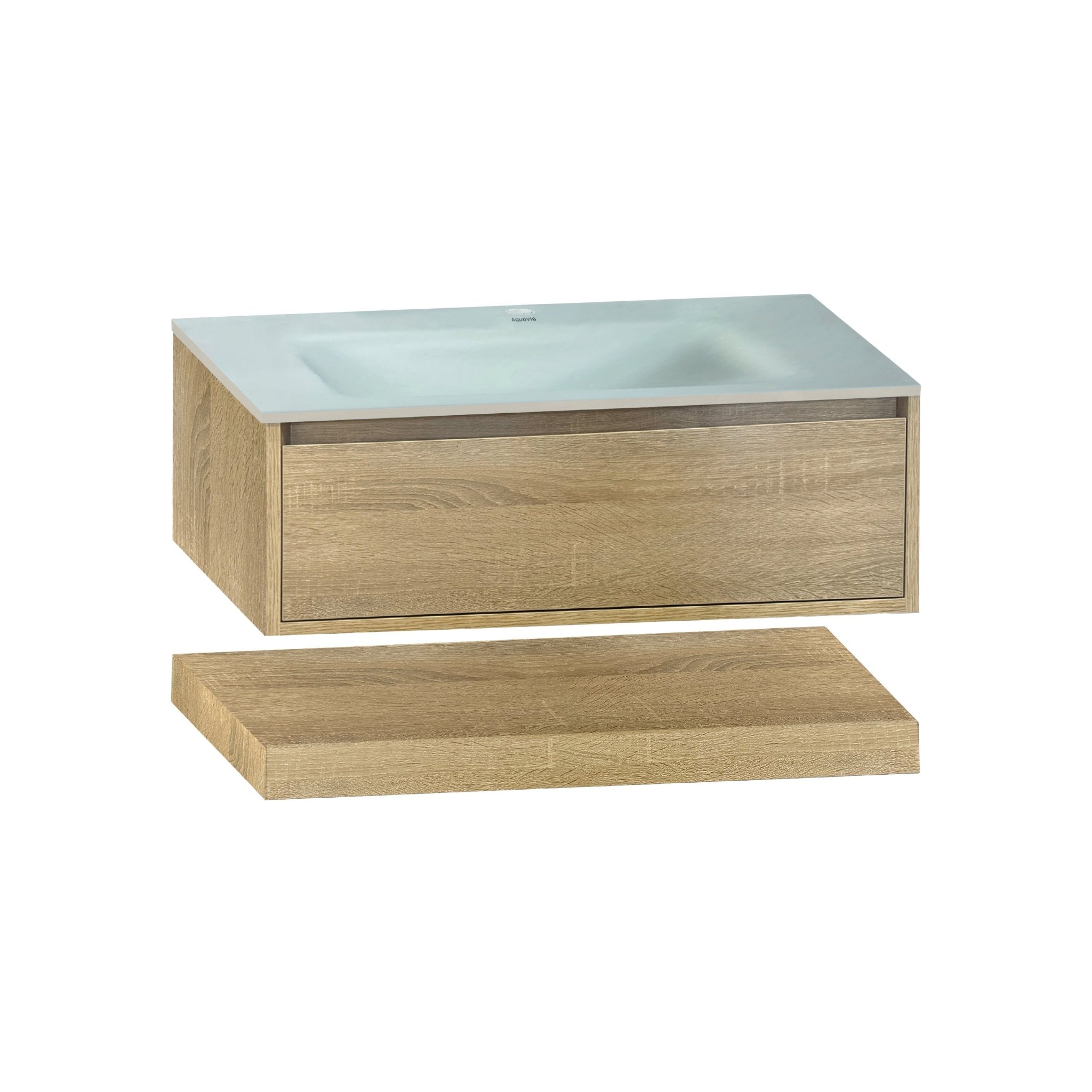 32''/36''/40'' Thermoformed Stone Top with Hotel - Style Floating Bathroom Vanity - VanityXTX NeoNova Decor
