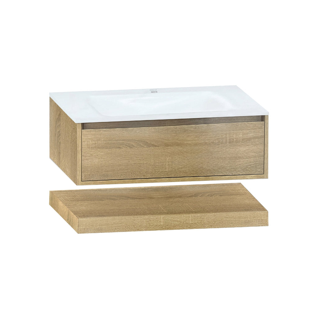 32''/36''/40'' Thermoformed Stone Top with Hotel - Style Floating Bathroom Vanity - VanityXTX NeoNova Decor