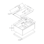 32''/36''/40'' Thermoformed Stone Top with Hotel - Style Floating Bathroom Vanity - VanityZMR NeoNova Decor
