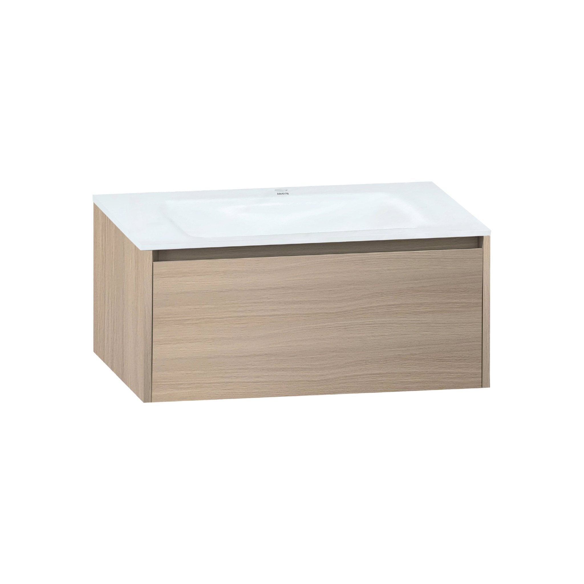 32''/36''/40'' Thermoformed Stone Top with Single Floating Bathroom Vanity - VanityAGHTQ NeoNova Decor