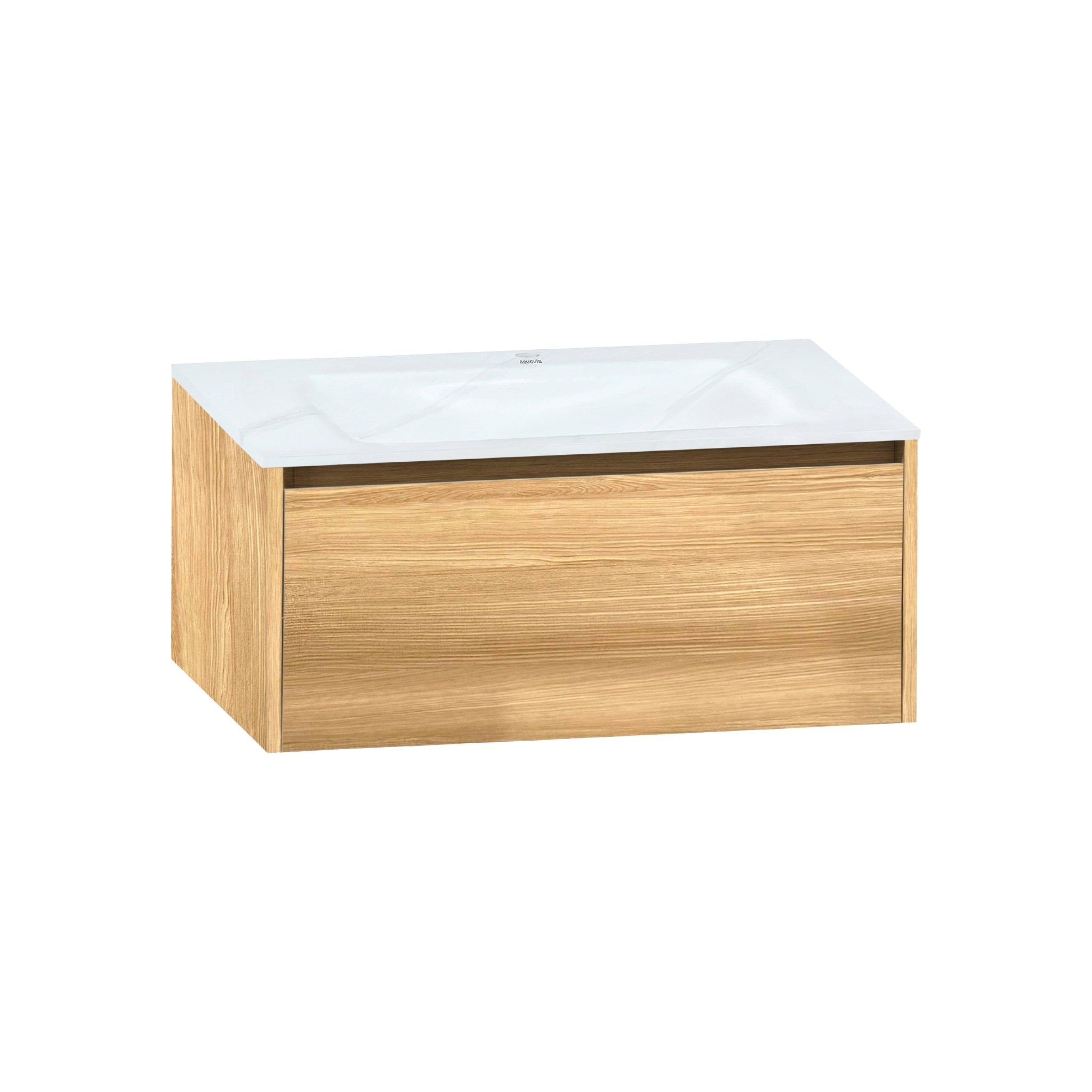 32''/36''/40'' Thermoformed Stone Top with Single Floating Bathroom Vanity - VanityHHT NeoNova Decor