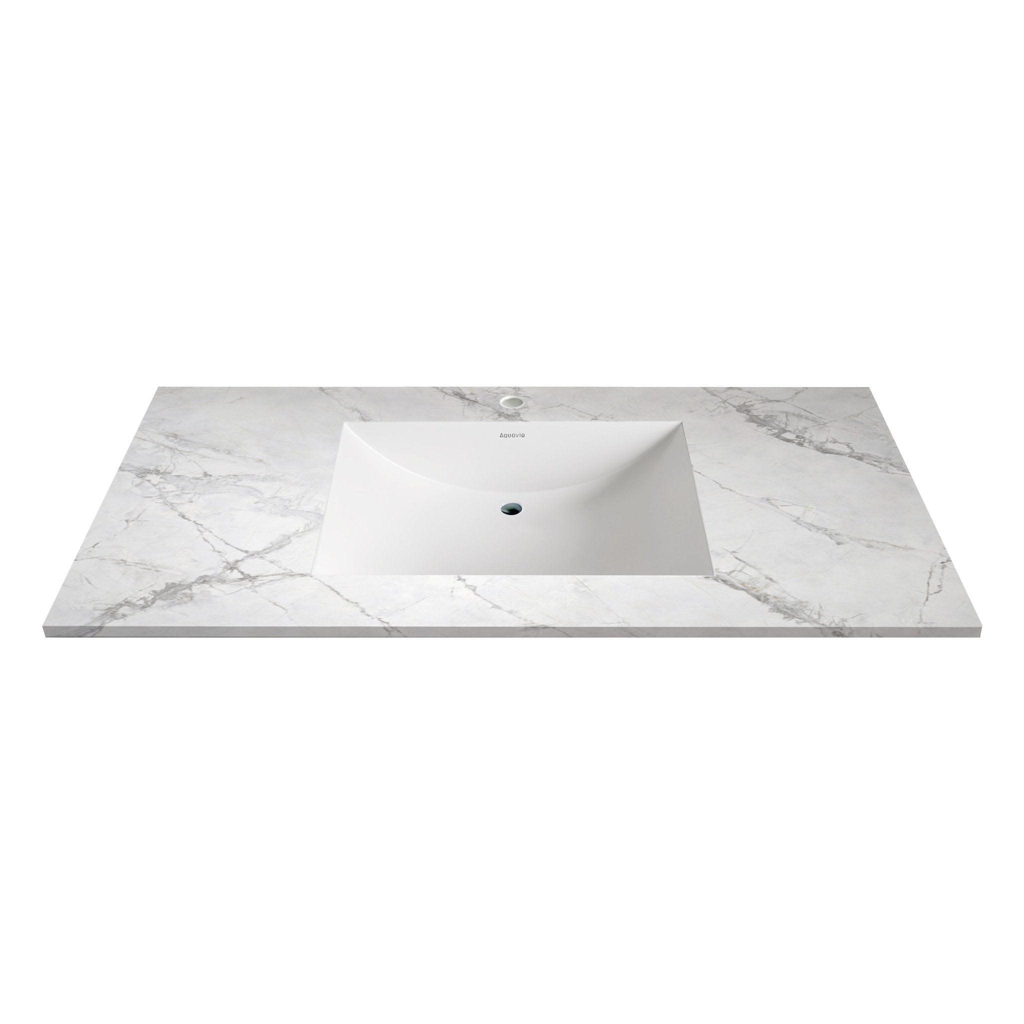 40''/48'' Stone Top with Light Gray Engineered Wood Floating Bathroom Vanity - Vanity48"x22" NeoNova Decor