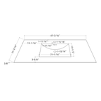 40”/48" Ultra - Thin Sintered Stone Vanity Top - Matte White Finish | Lightweight & Durable - 48 inch NeoNova Decor