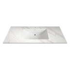 40”/48" Ultra - Thin Sintered Stone Vanity Top - Matte White Finish | Lightweight & Durable - 48 inch NeoNova Decor