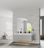 71'' Stone Top with Light Gray Engineered Wood Floating Bathroom Vanity - Vanity71" x 22.5" NeoNova Decor