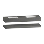 71 Inch Slate Double Sink Floating Vanity – Seamless Stone Basin-A3