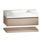 32", 36", 40" Sintered Stone Top with Hotel-Style Floating Bathroom Vanity