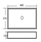 A022 White Ceramic 1 Hole Single Bathroom Vanity Top With Sink - NeoNova Decor