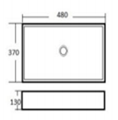 A022 White Ceramic 1 Hole Single Bathroom Vanity Top With Sink - NeoNova Decor