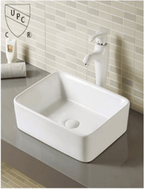 A022 White Ceramic 1 Hole Single Bathroom Vanity Top With Sink - NeoNova Decor