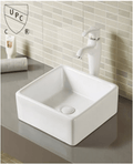 A037 White Ceramic 1 Hole Single Bathroom Vanity Top With Sink - NeoNova Decor