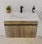 Modern Floating Vanity 24"/28"/30"/32" – Narrow Depth 18", Ceramic Sink - Vanity24" NeoNova Decor