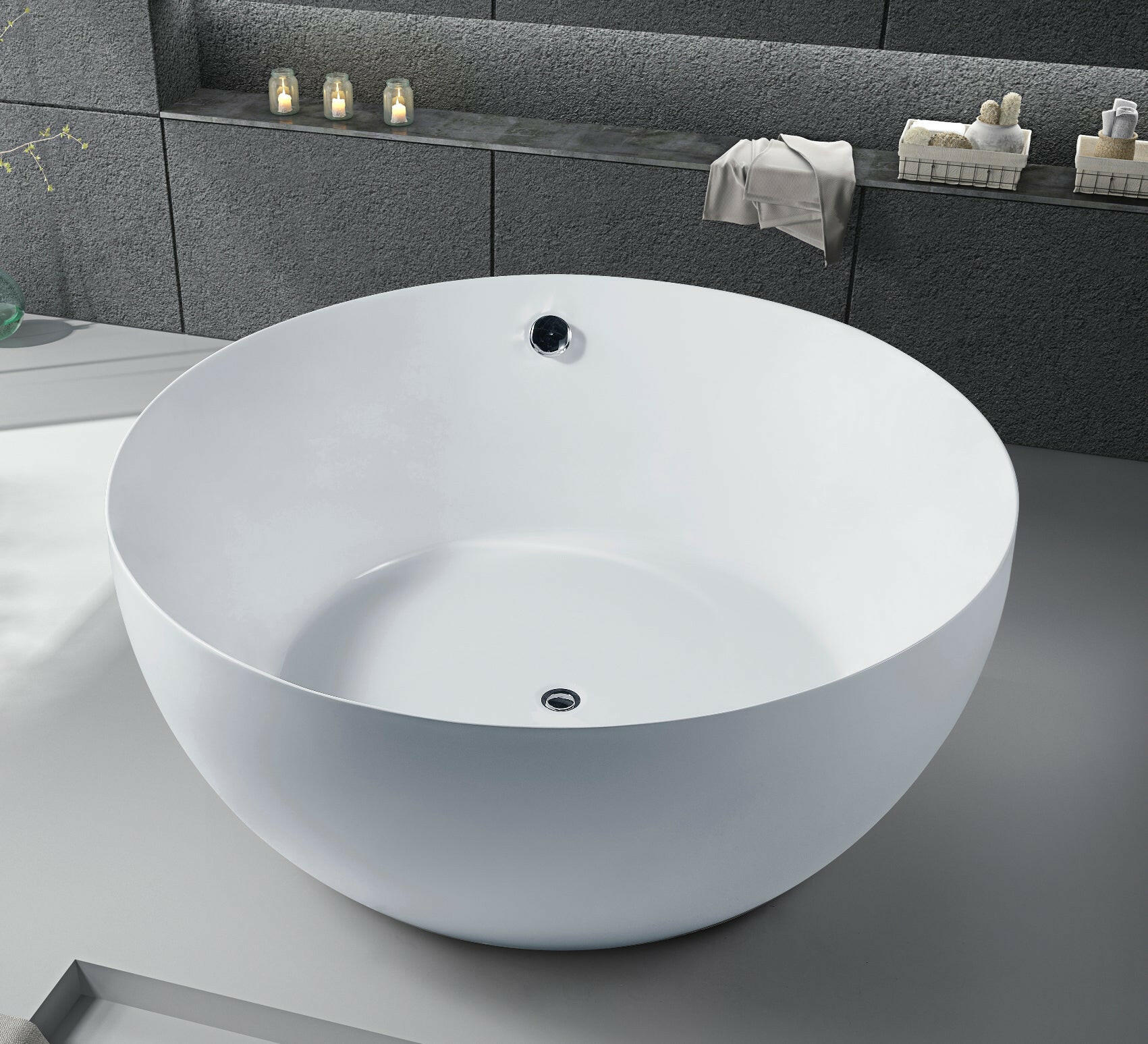 Round Free standing bathtub - NeoNova Decor