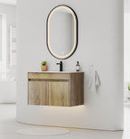 Slim 18" Deep Floating Bathroom Vanity with Integrated Ceramic Sink – 24"/28"/30"/32" - Vanity24" NeoNova Decor